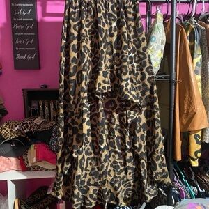 Leopard Print Women's Skirt